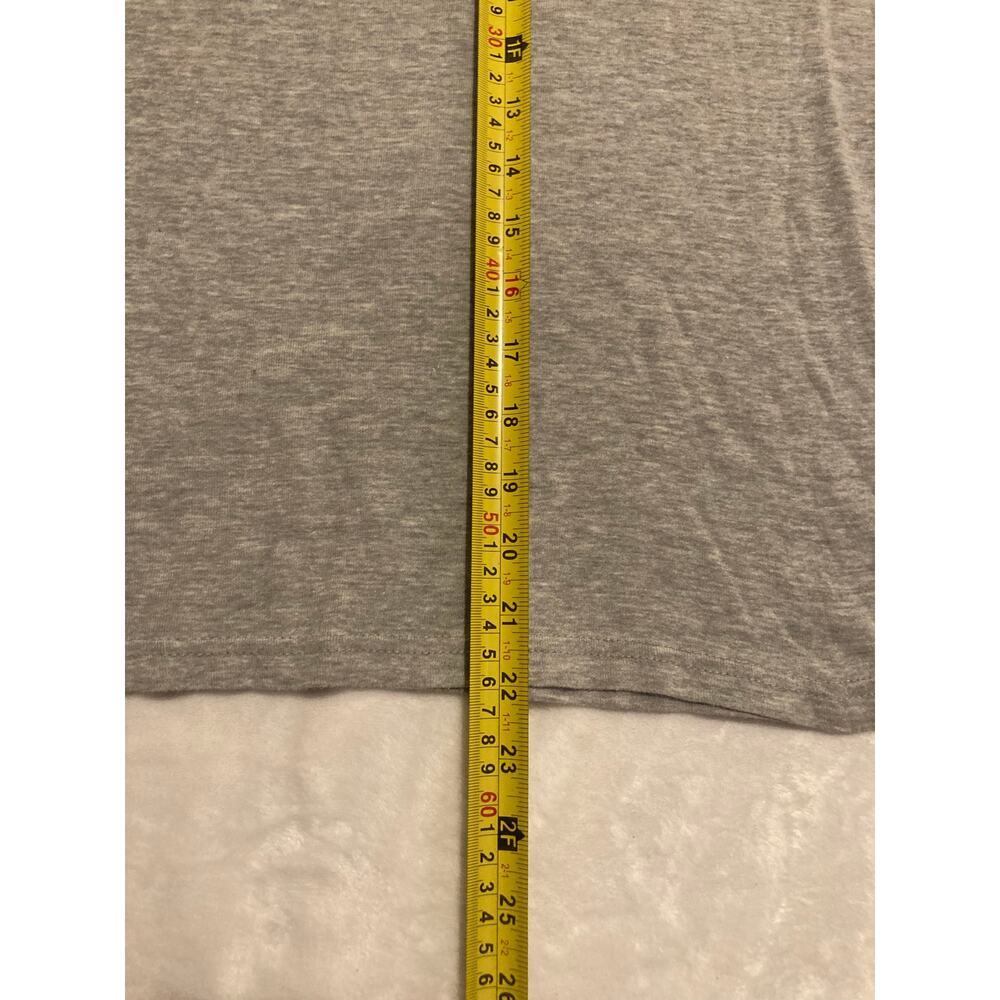 Anvil Women Gray Long Sleeve Shirt Pink Embroidery Size XL - Picture 7 of 9